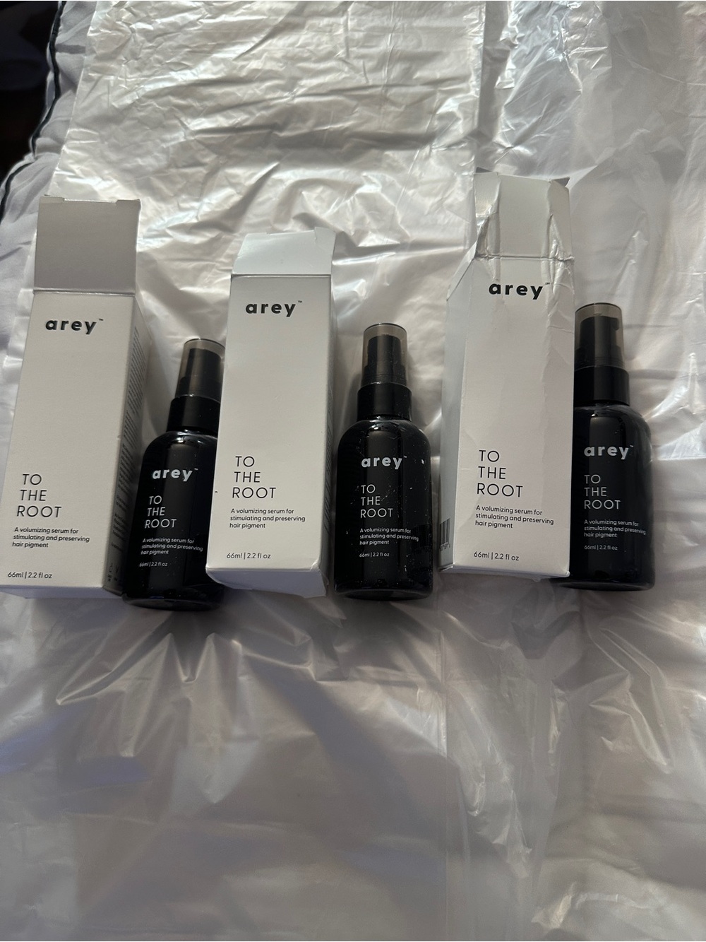 Arey To The Root Serum 2.2oz Lot of 3 Bottles Hair Care Made in USA